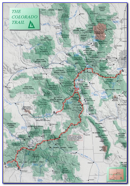 Colorado Springs Hiking Trail Maps