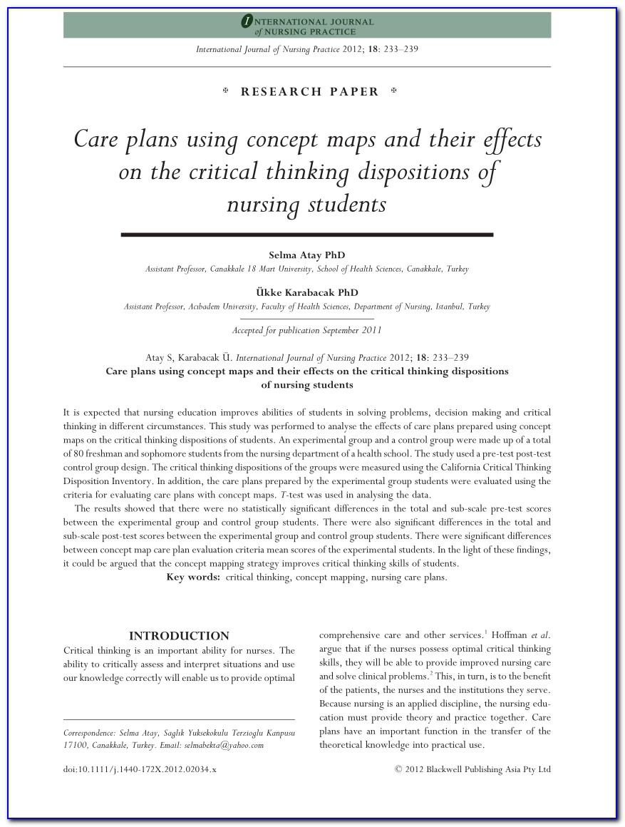 Concept Mapping A Critical Thinking Approach To Care Planning 4th Edition