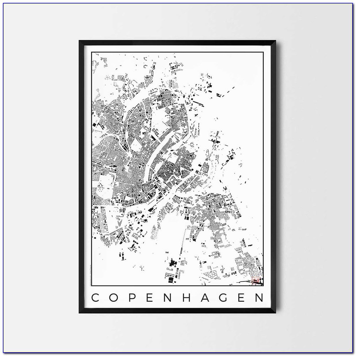 Copenhagen City Map Poster