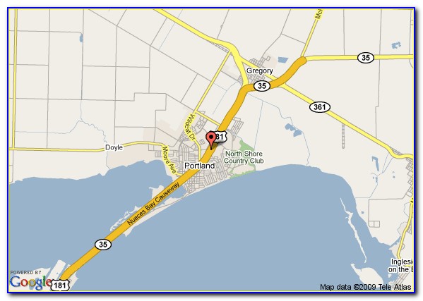 Corpus Christi Beach Hotels Map