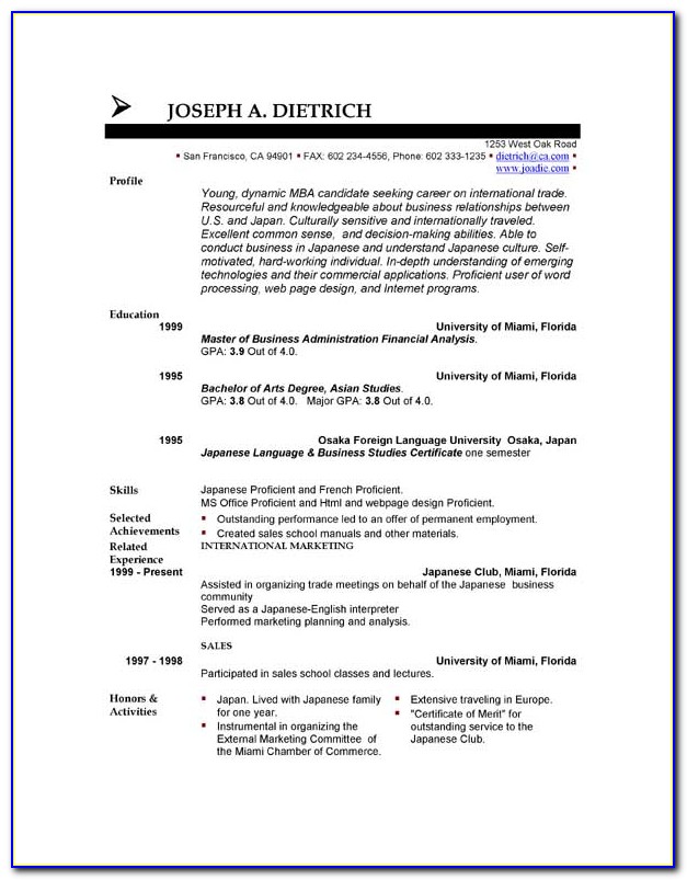 Download Resume Templates For Word