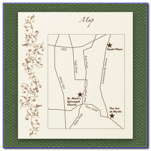 Draw Map For Wedding Invitation