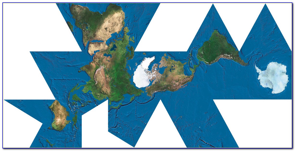 Dymaxion World Map Buckminster Fuller