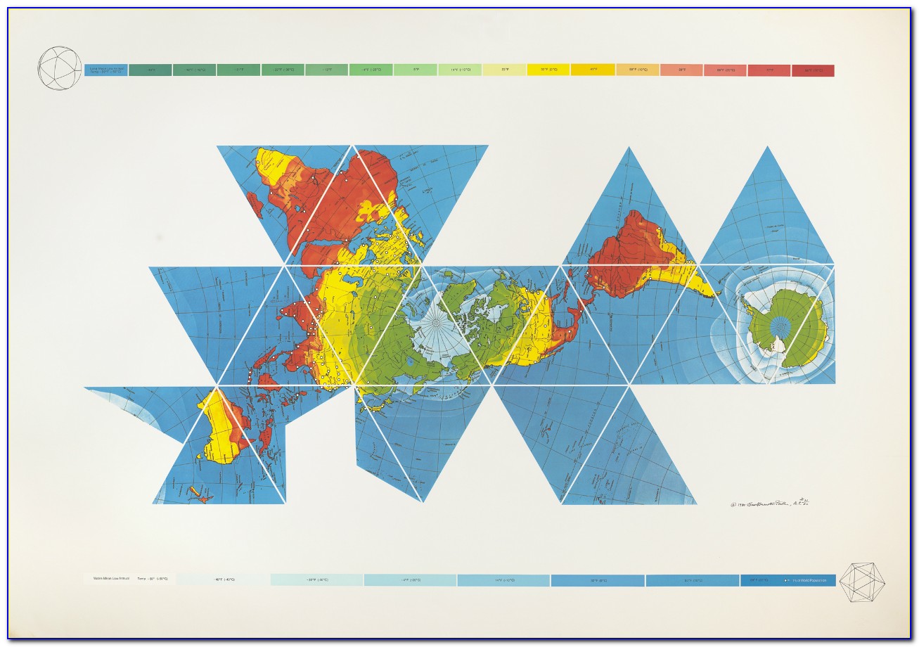 Dymaxion World Map Poster