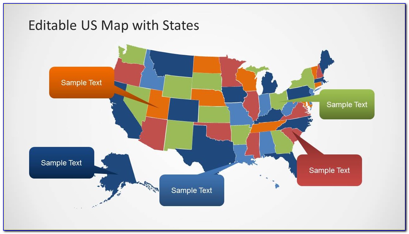 Editable Us Map Powerpoint Template Free