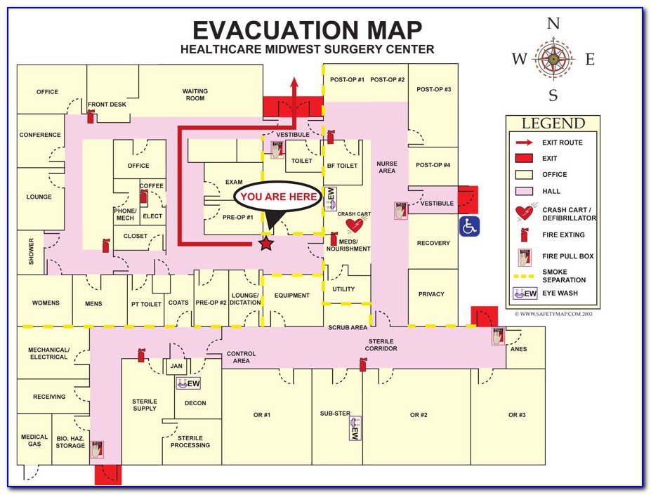Evacuation Map Signs