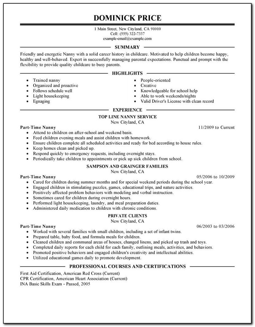 Examples Of Resumes For Office Jobs