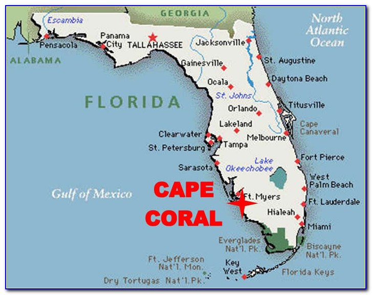 Florida Map Cape Coral