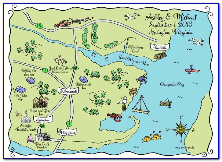 Framed Maps Of Chesapeake Bay