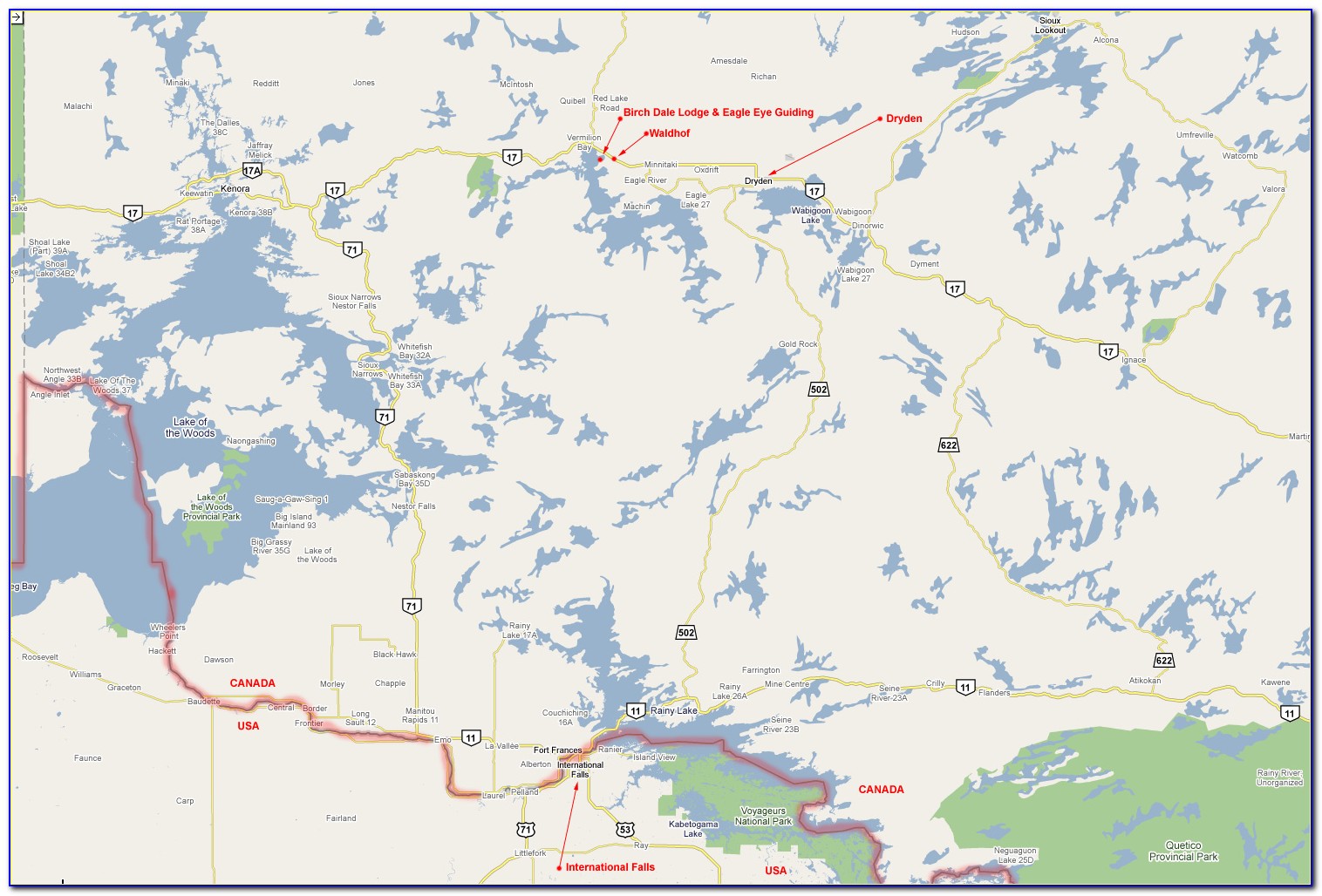 Free Fishing Maps Ontario Lakes