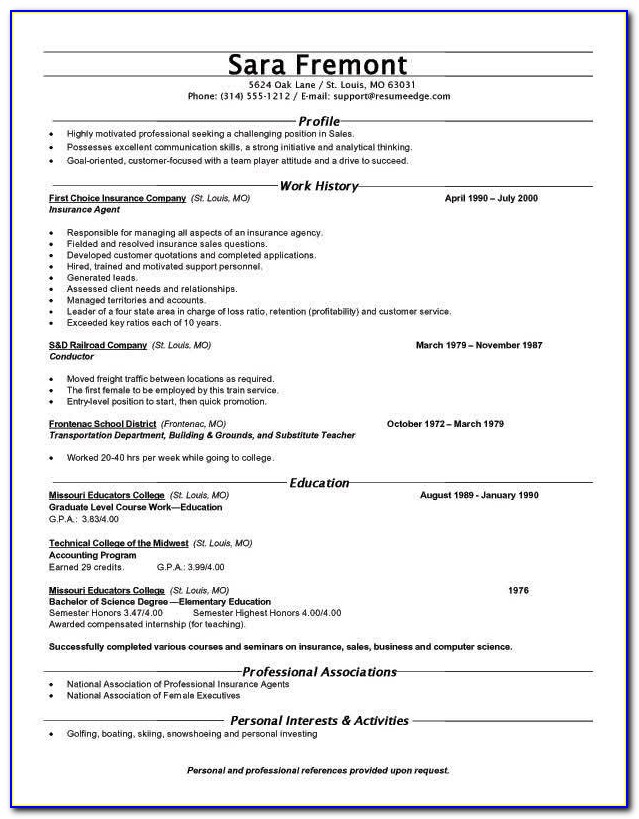 Free Online Resume Builder And Download