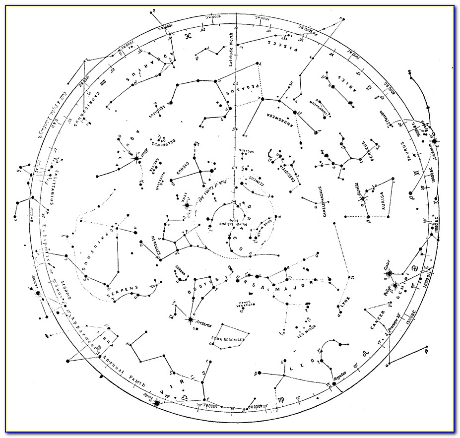 Free Printable Constellation Map