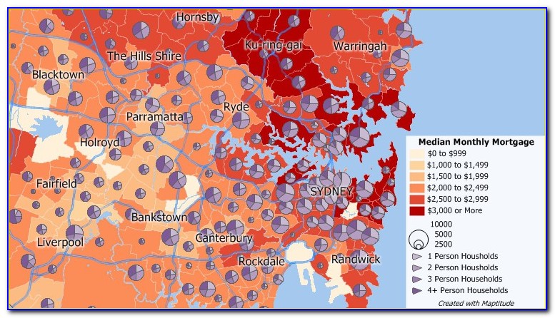 Australia Real Estate Mapping With Maptitude