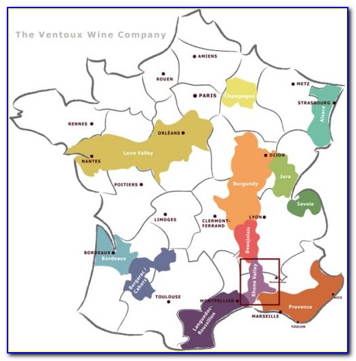 French Wine Appellations Map