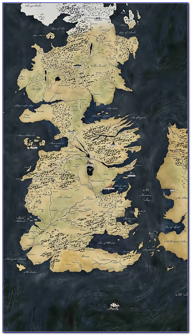 Game Of Thrones Large Wall Map