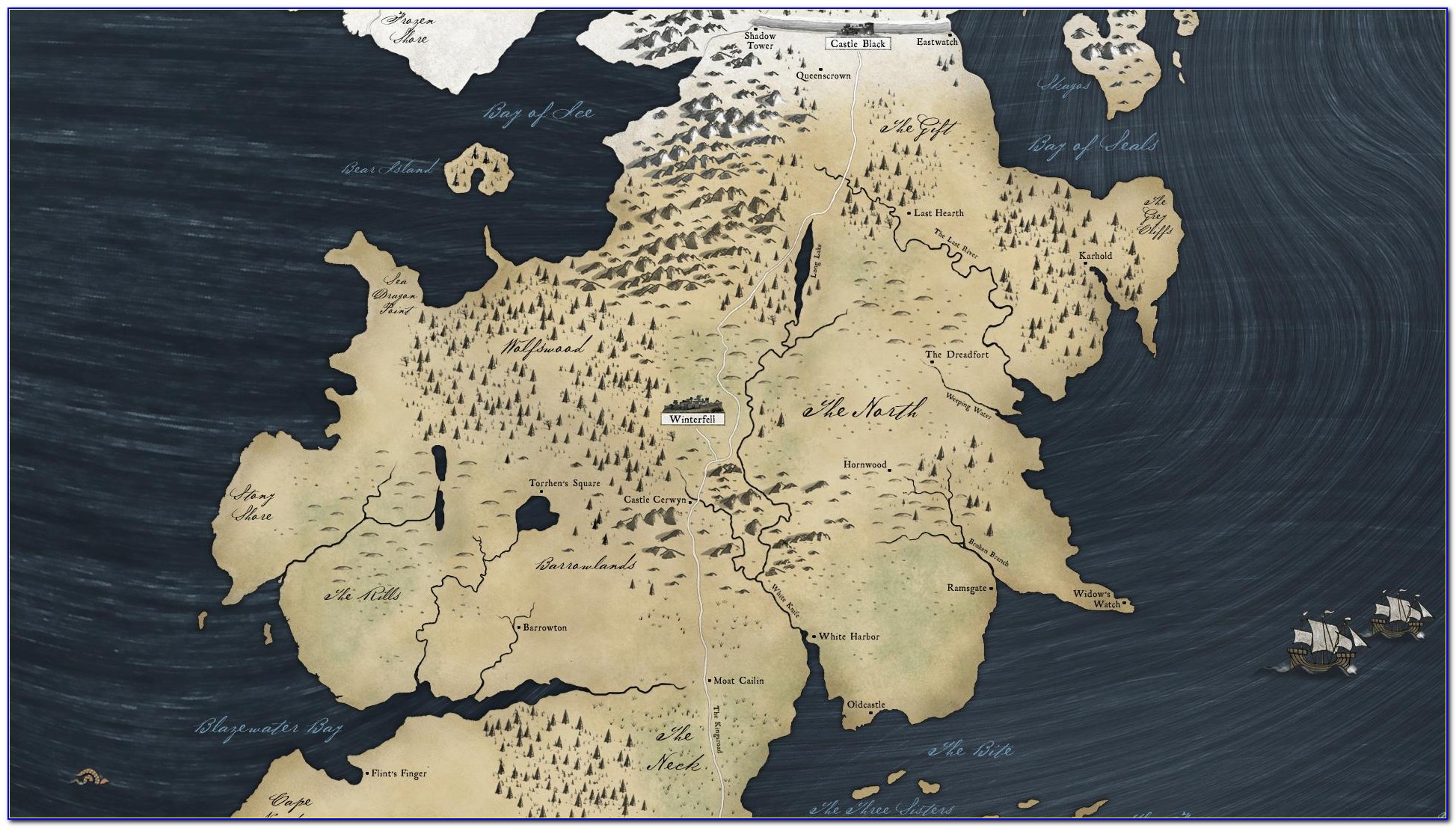Game Of Thrones Map Wall Art
