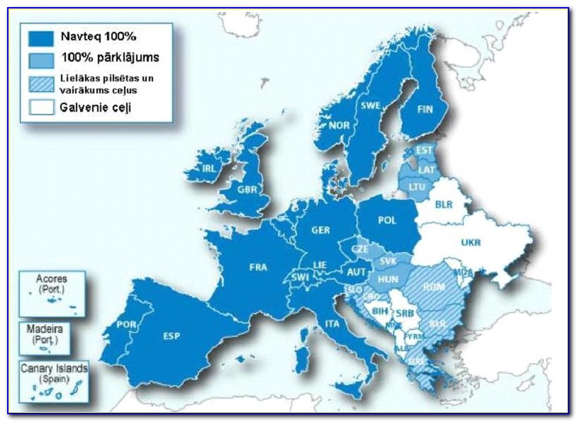 Garmin Map Of Europe