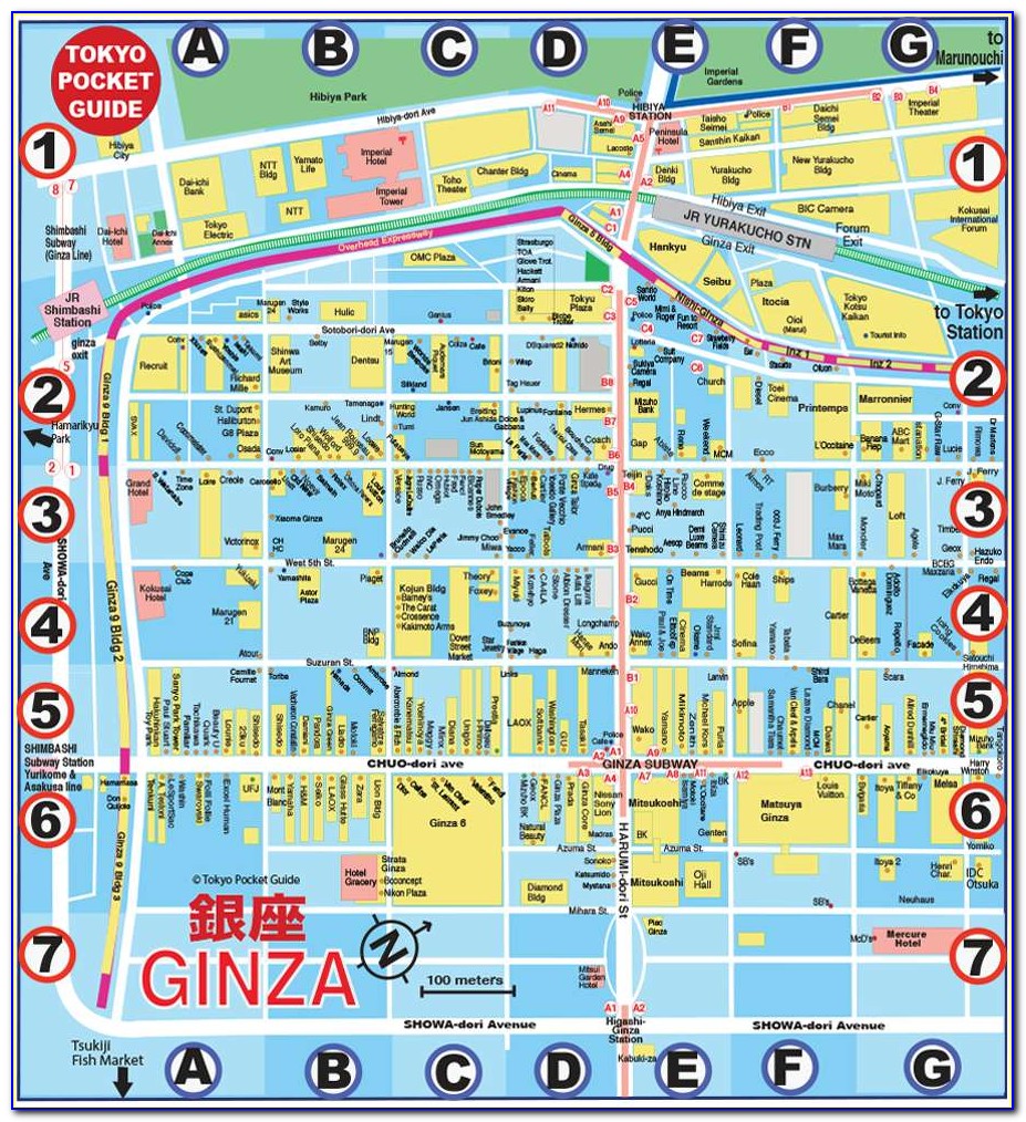 Ginza Grand Hotel Map