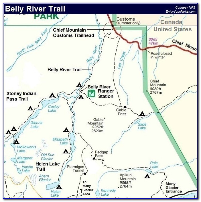 Glacier Bay National Park Trail Map