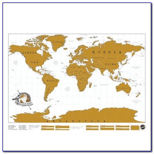 Gold Scratch Map