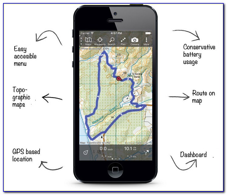 Gps With Topo Map