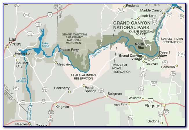 Grand Canyon Lodge Map