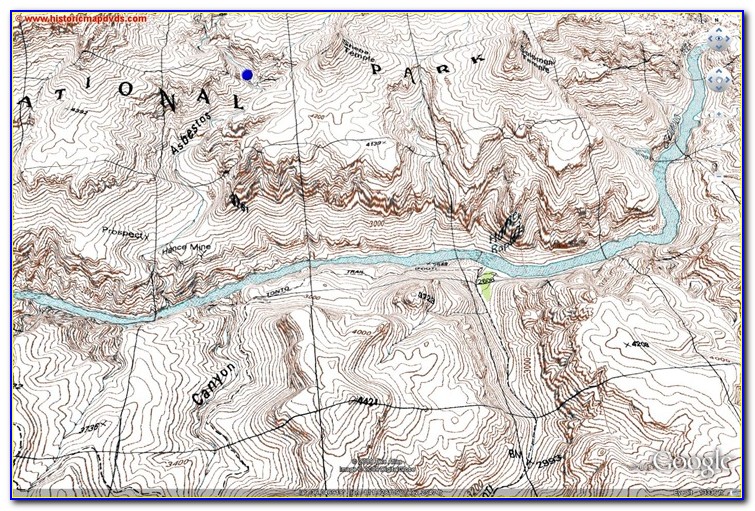 Grand Canyon Rim To Rim Topo Map