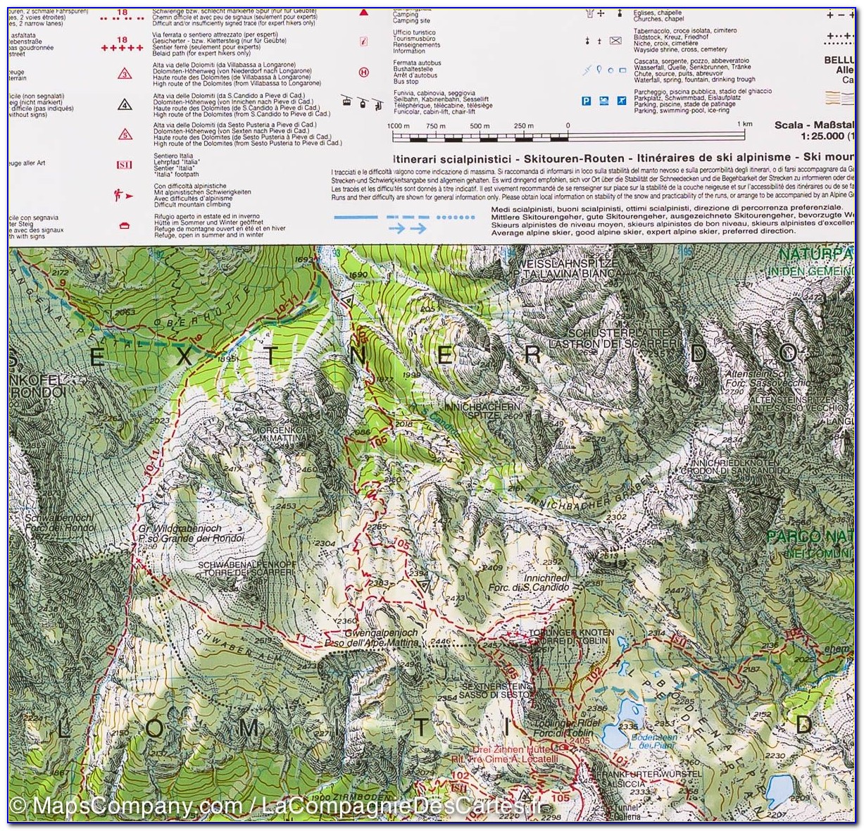 Hiking Trail Maps Italy
