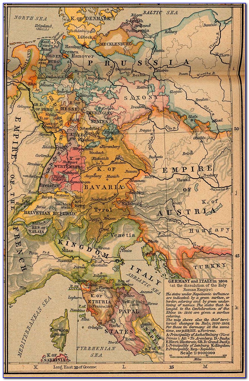 Historical Map Ancient Italy