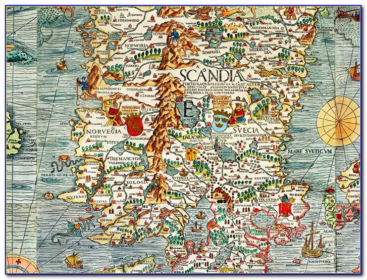 Historical Map Of Scandinavia