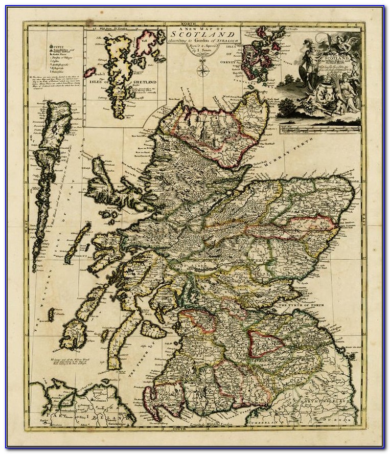 Historical Map Of Scotland John Bartholomew