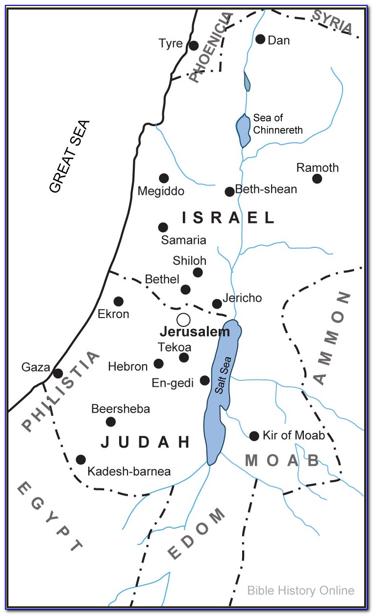 Historical Maps Of Ancient Israel