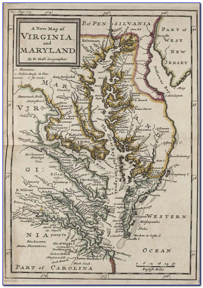 Historical Maps Of Maryland Counties