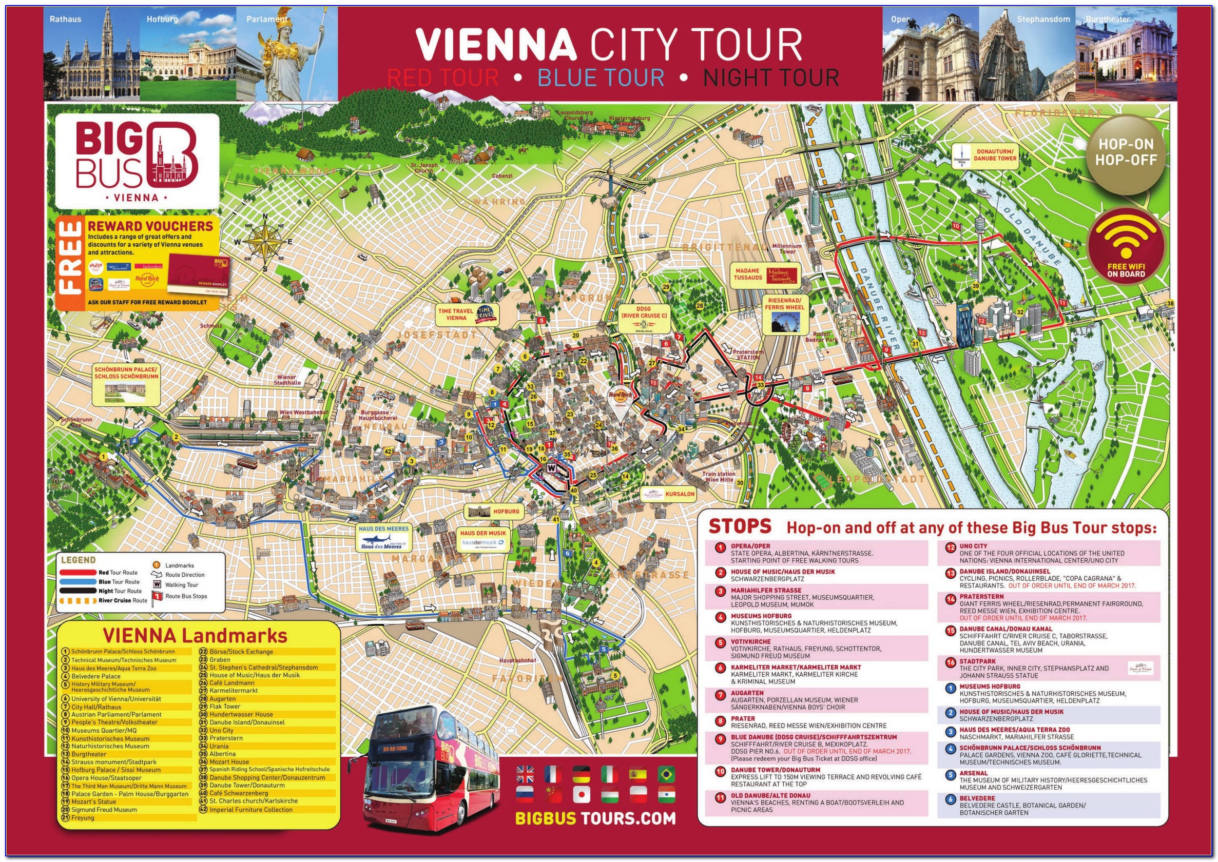 Hop On Hop Off Bus Vienna Map
