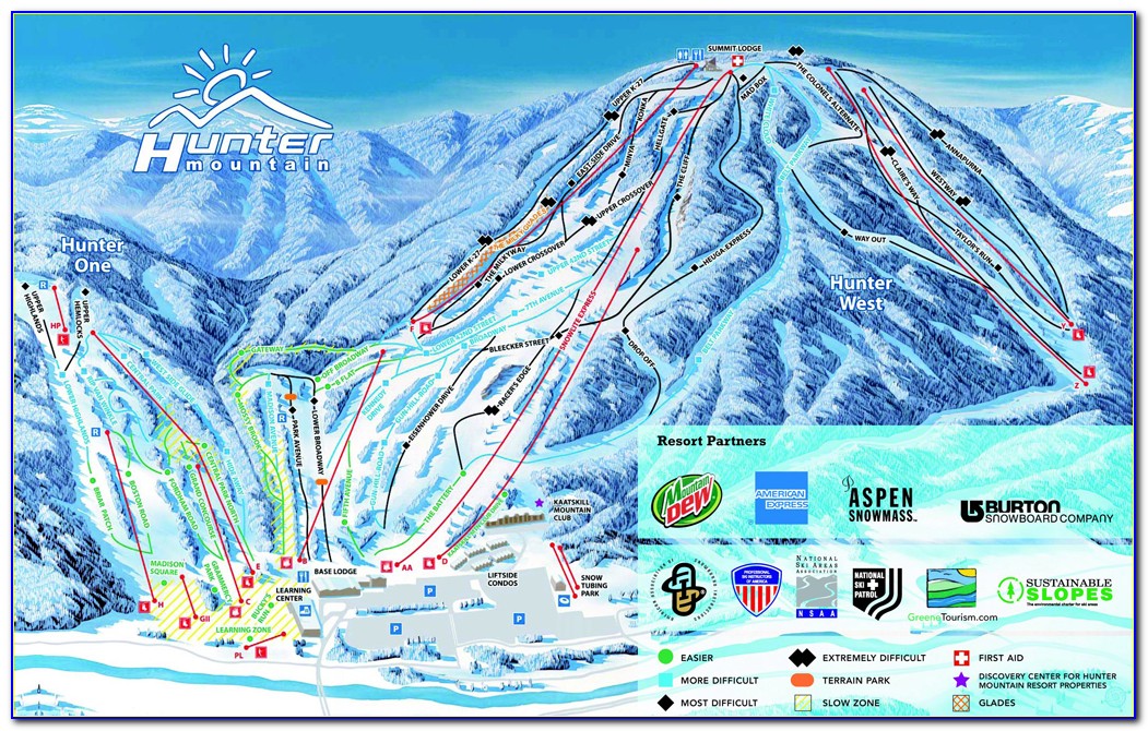 Hunter Mountain Ski Resort Map