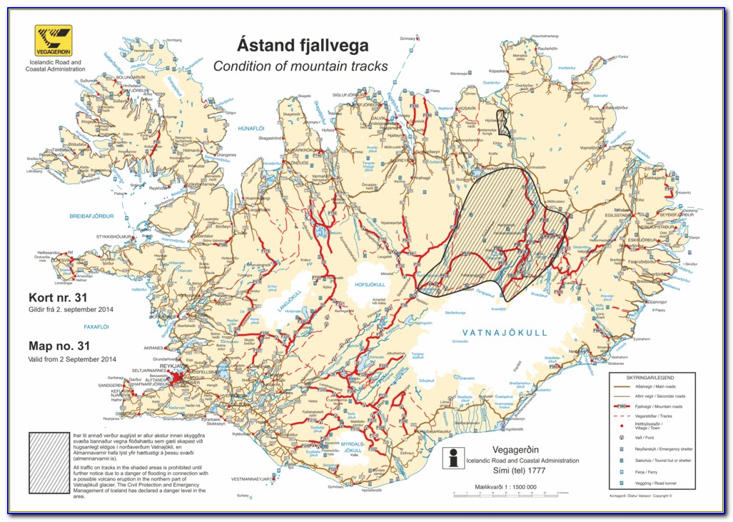 Iceland Ring Road Maps