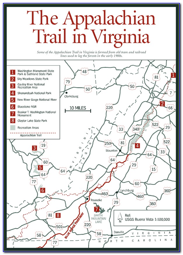Interactive Map Of Appalachian Trail