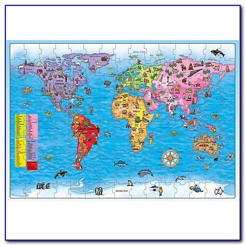 Jigsaw Puzzle Old World Map