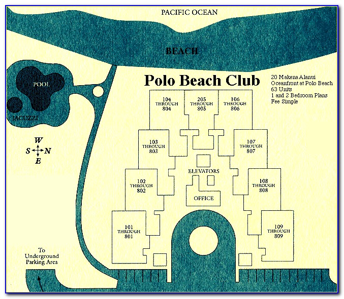 Kaanapali Beach Club Room Map