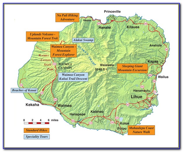 Kauai Hiking Maps