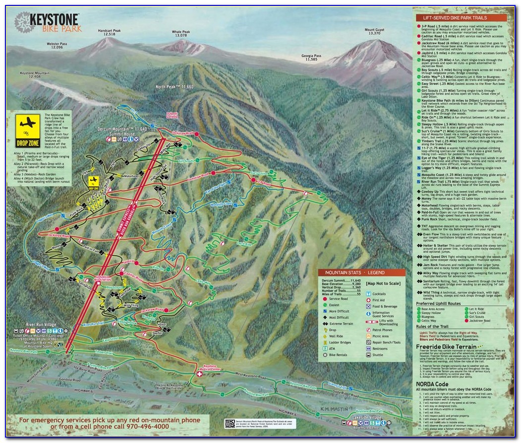 Keystone Bike Path Map