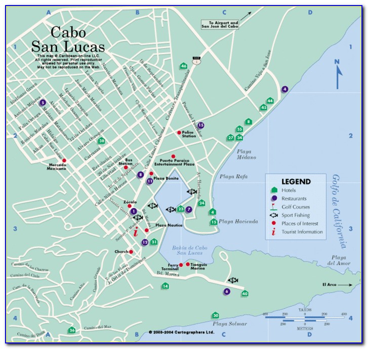 Krystal Grand Los Cabos Hotel Map