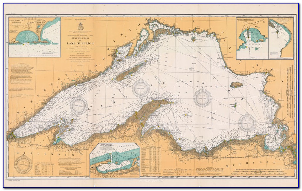 Lake Superior Topo Map
