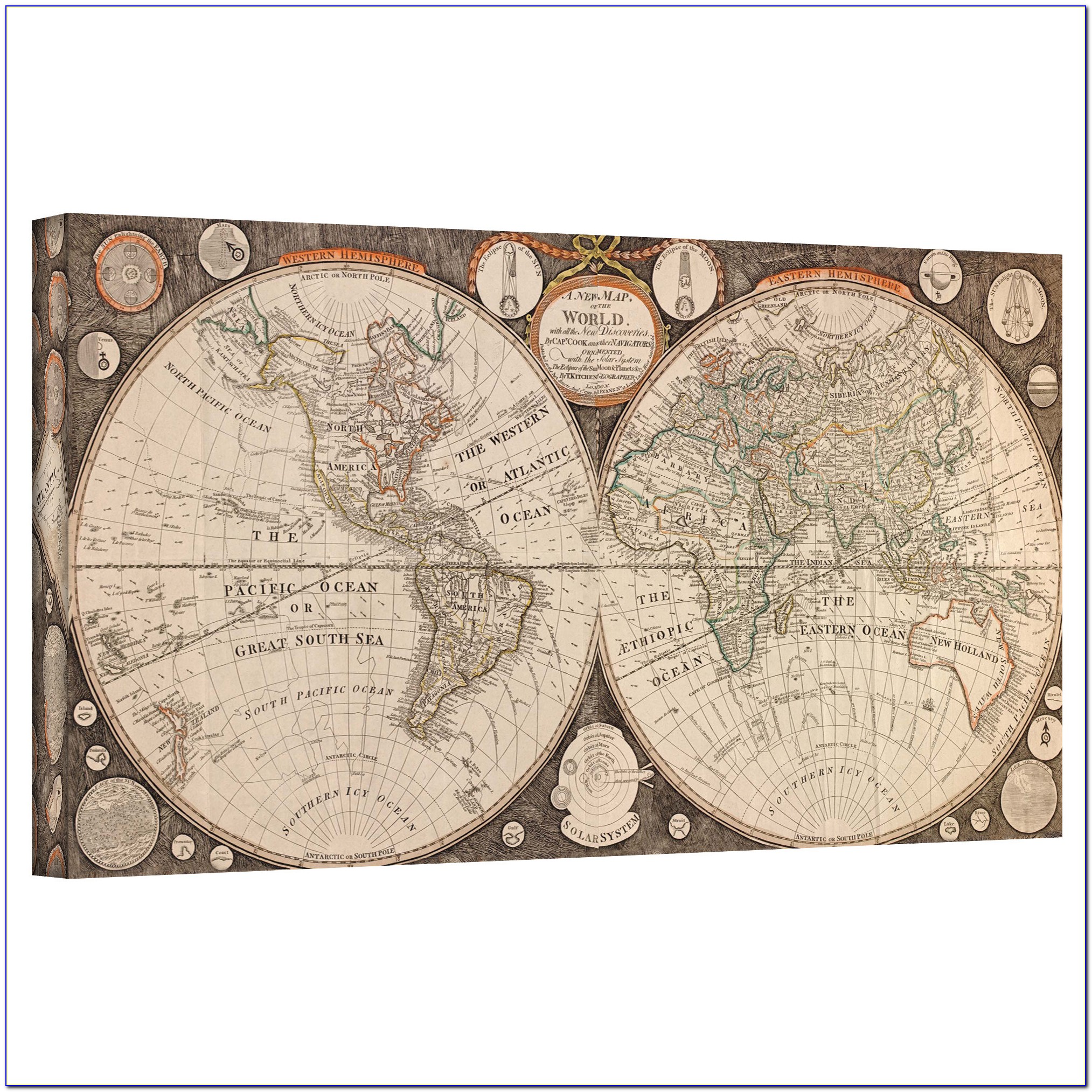 Large Antique Wall Maps