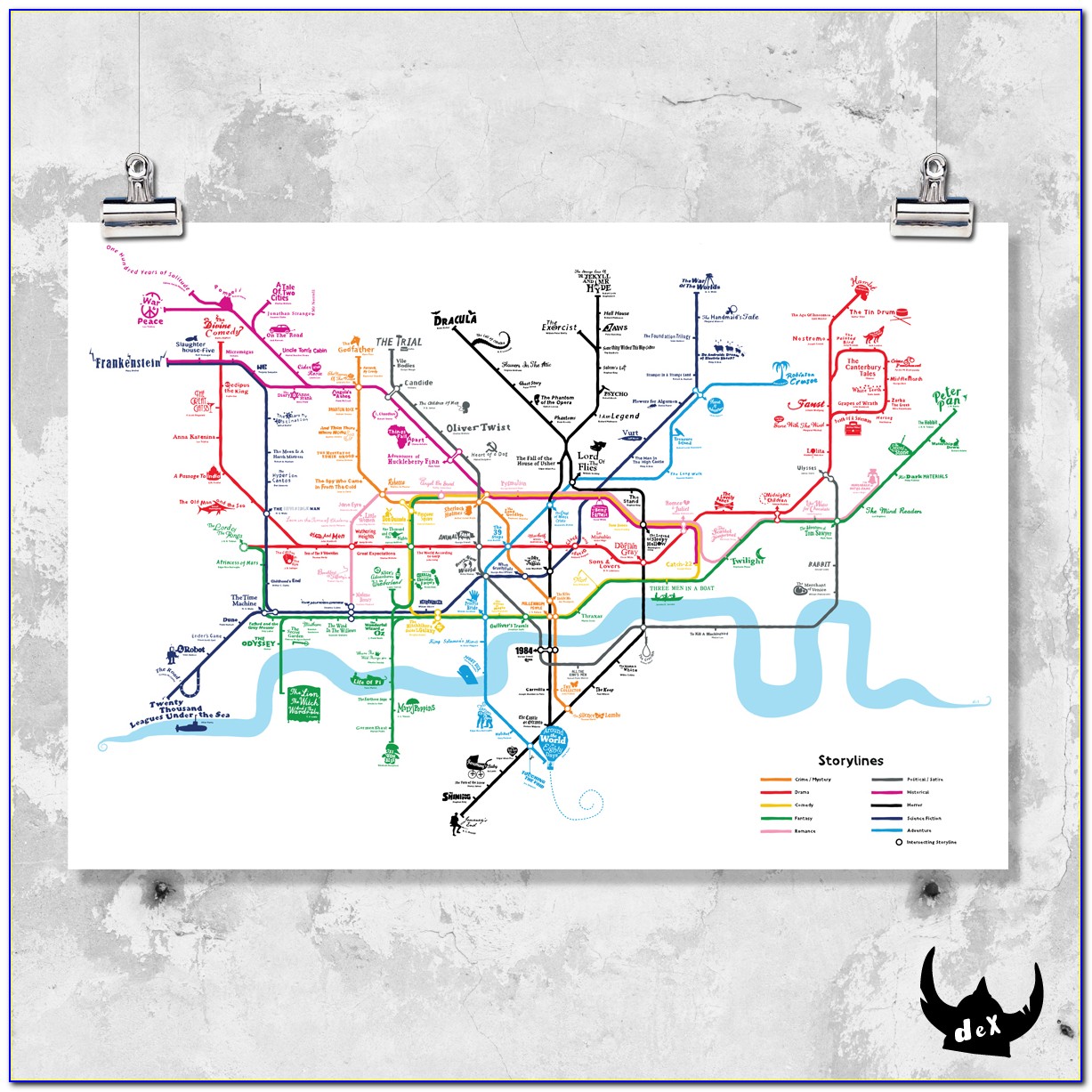 London Tube Map Art