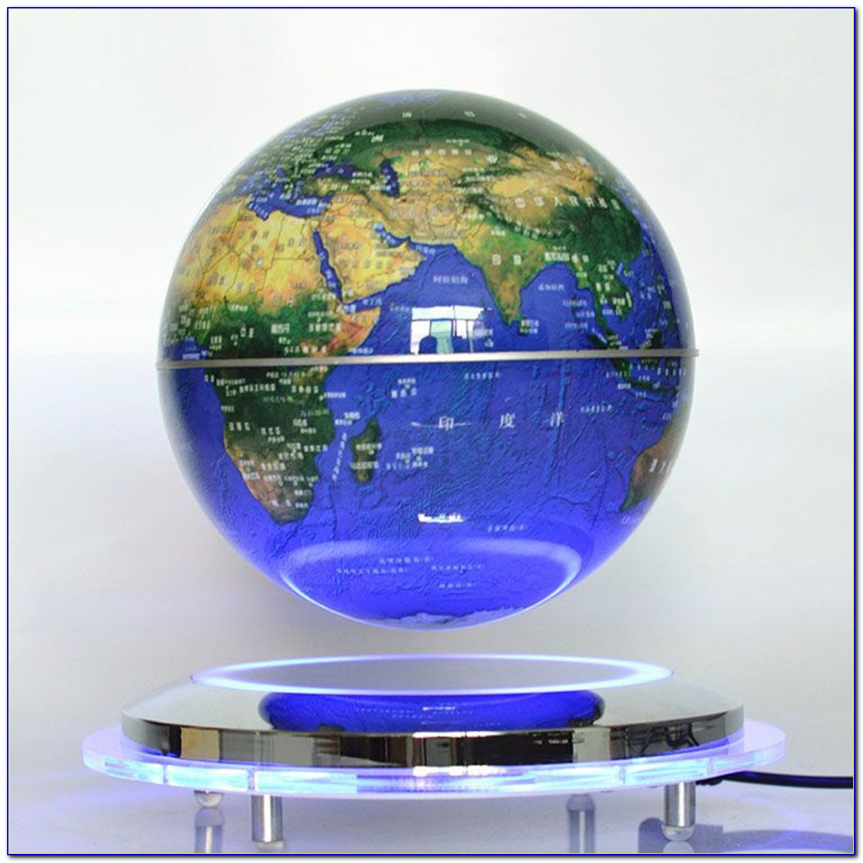 Magnetic Levitation Floating Globe Rotating World Map