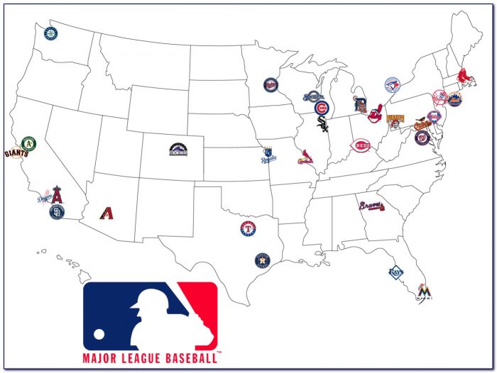 Major League Baseball Cities Map