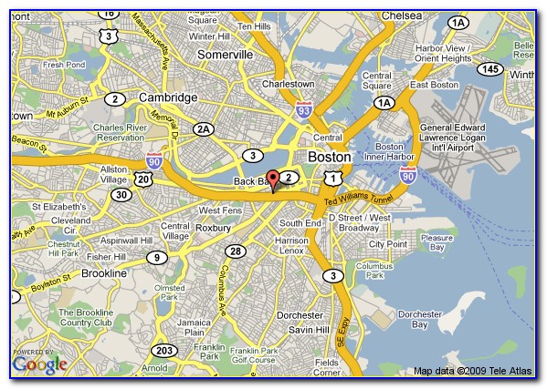 Map Copley Square Boston Ma