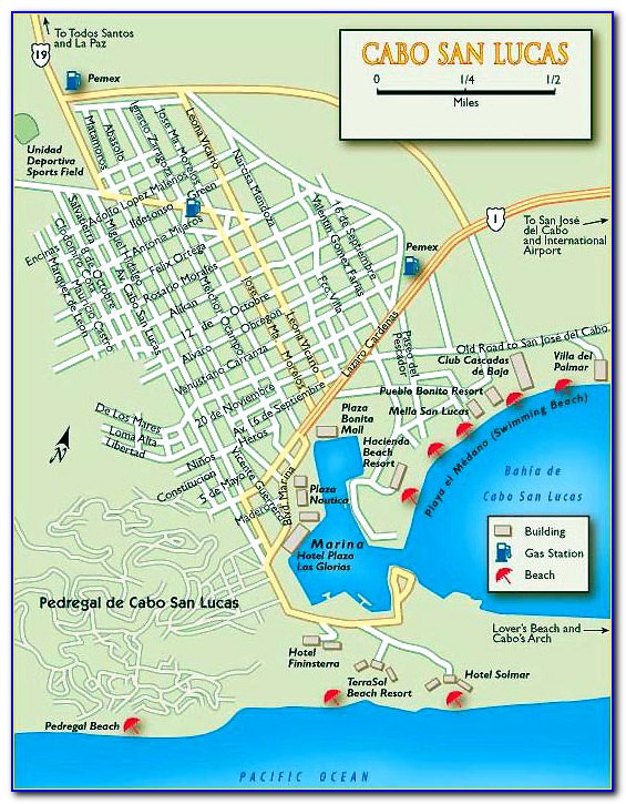 Map Of All Hotels In Cabo San Lucas