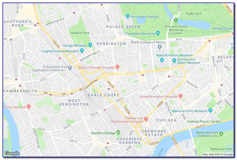Map Of All Premier Inns In London